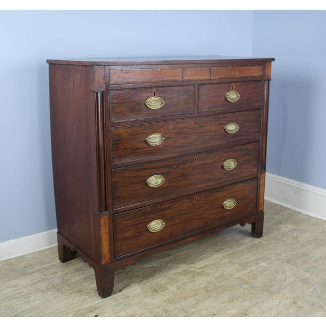 Early 19th Century English Mahogany & Satinwood Inlay Chest of Drawers ...