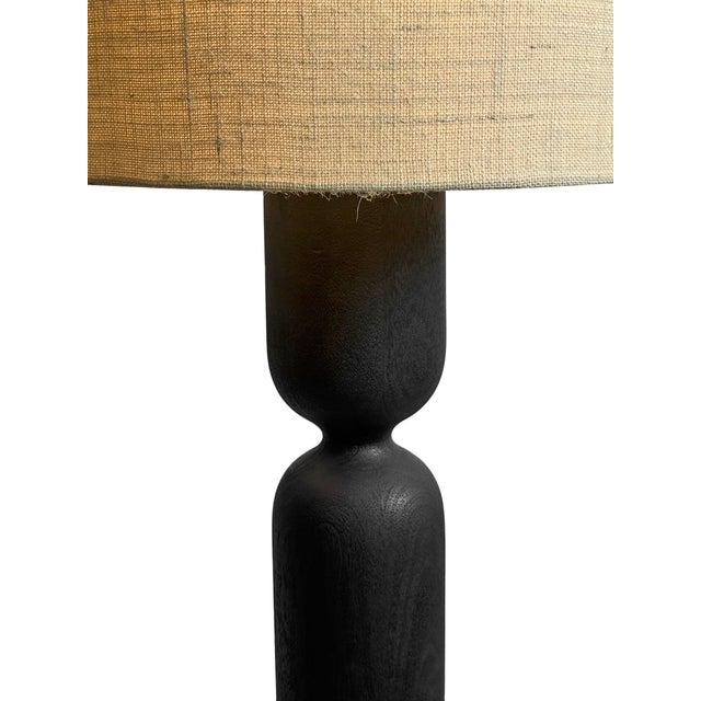 Black Mali Pillar Floor Lamp For Sale In Los Angeles - Image 6 of 9