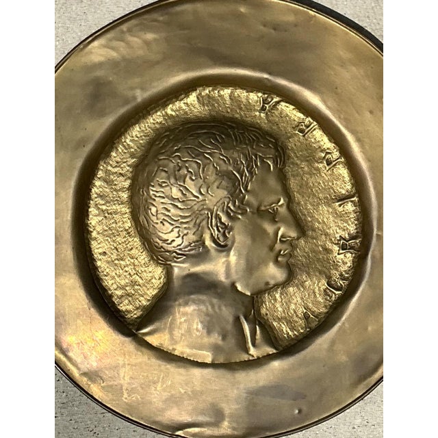 Bronze Vintage Profile Relief Medallion For Sale - Image 8 of 17