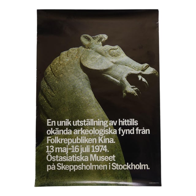 Poster from Östasiatiska Museet, 1974 For Sale