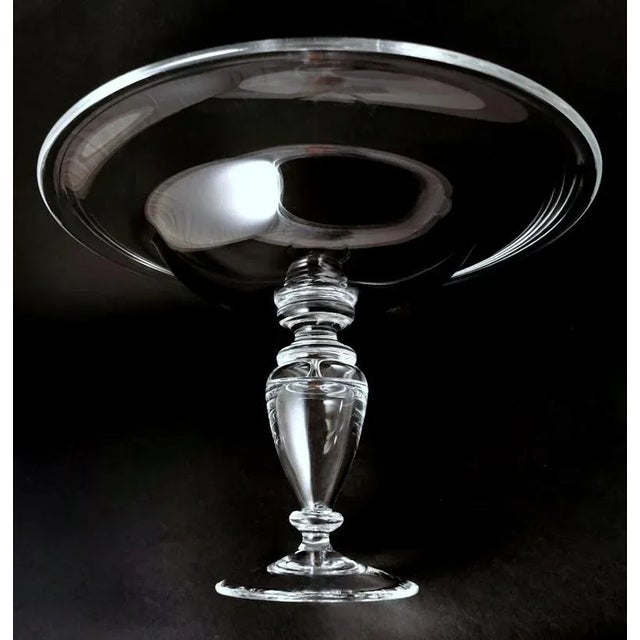 Art Deco Italian Crystal Table Centerpiece, 1984 For Sale - Image 7 of 13