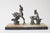 Metal Art Deco Twin Deer Zamac Figurine on Marble Base, Europe, 1940s For Sale - Image 7 of 9