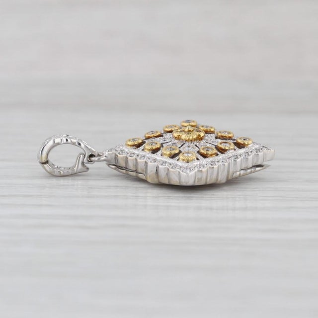 Metal: 14k Yellow Gold Weight: 3.6 Grams Stamps: 14k Measurements: 15.8 x 13 mm (including stationary bail) Bail opening...