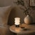 Aloadecor Modern Small Opal Glass Cordless Rechargeable Table Lamp 3-Level Dimmable Led Bedside Lamp For Sale - Image 10 of 11