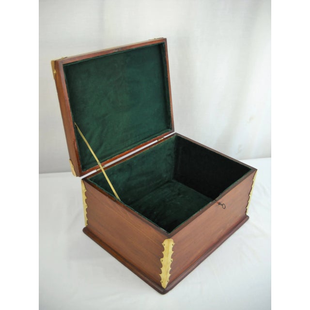 Antique Lillian Brass & Wood Box For Sale In Orlando - Image 6 of 8