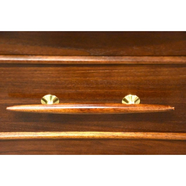 Brown Refinished Walnut Dresser by Davis Furniture For Sale - Image 8 of 11