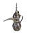 Mid 20th Century Mid-Century Saudi Brass & Silver Inlay Dallah – Crossed Swords, Pat. No. 143237 For Sale - Image 5 of 12