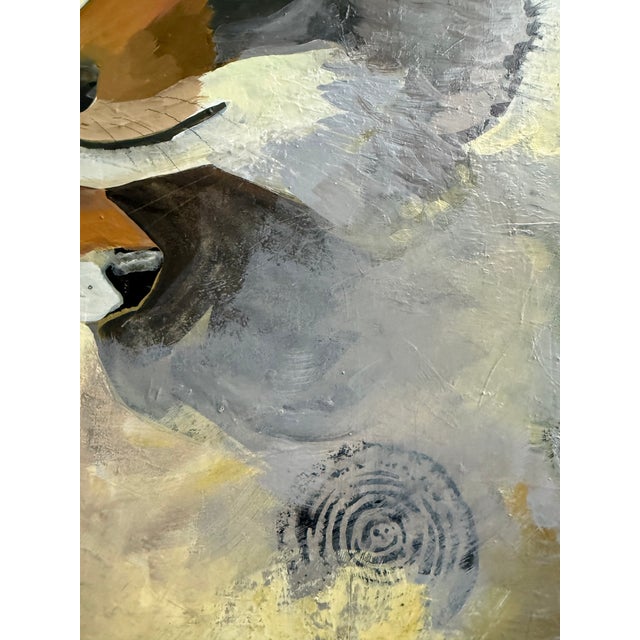 This 18” square piece was inspired by a friend who photographs coyotes. I thought that the two were so sweet, intertwined,...