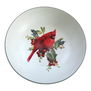 Lenox "Winter Greetings Everyday' Red Cardinal Design Bowl