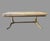 Vintage Marble Top Coffee Table W/ Brass Base Hollywood Regency Neoclassical For Sale - Image 4 of 8