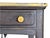 Vintage Distressed Writing Table With Single Drawer & Ceramic Knobs For Sale In Greensboro - Image 6 of 11