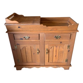 1970’s Wood Dry Sink For Sale