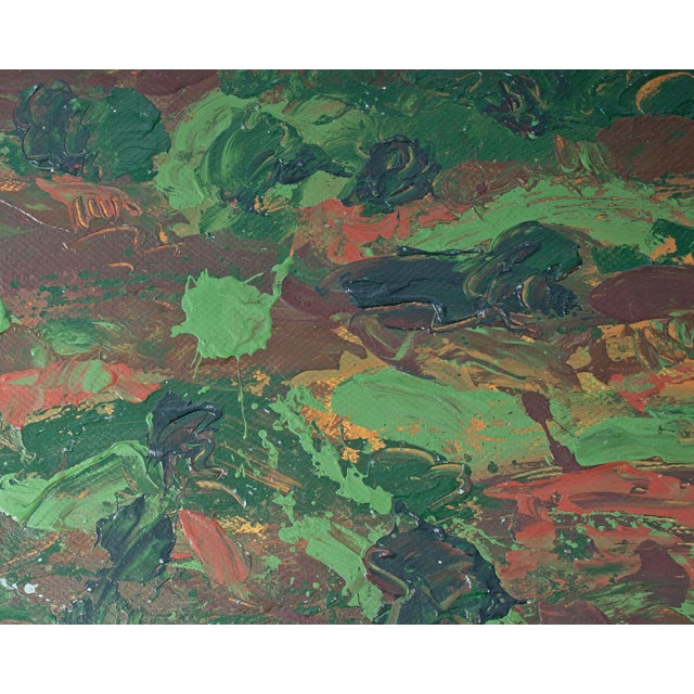 Paper 1980s Abstract Acrylic Landscape Painting by Harry Hilson For Sale - Image 7 of 9
