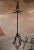 Vintage French Gothic Wrought Iron Five-Piece Fireplace Tool Set on Stand For Sale - Image 9 of 10