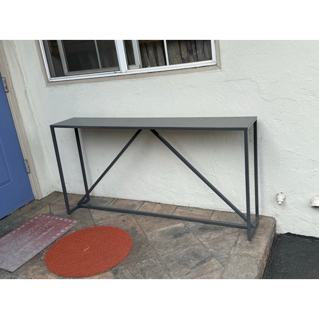 Industrial Blu Dot Strut Console Table For Sale - Image 3 of 12