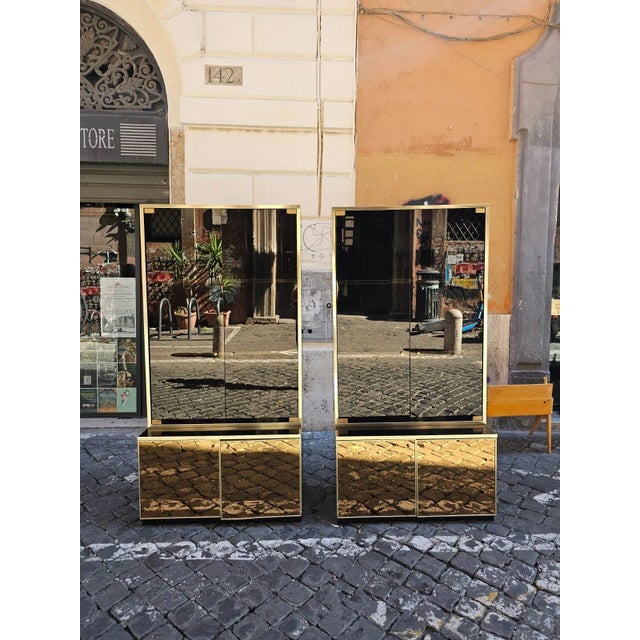 Display Cabinets attributed to Renato Zevi, 1970s, Set of 2 For Sale - Image 10 of 11