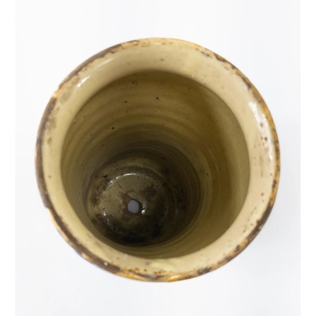 Blue 19th Century Italian Majolica Faience Albarello Drug Jar For Sale - Image 8 of 12