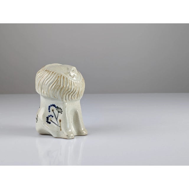 Cream Ceramic Lion in Stoneware from ASO / Antonio Salvador Orodea, 1980s For Sale - Image 8 of 12