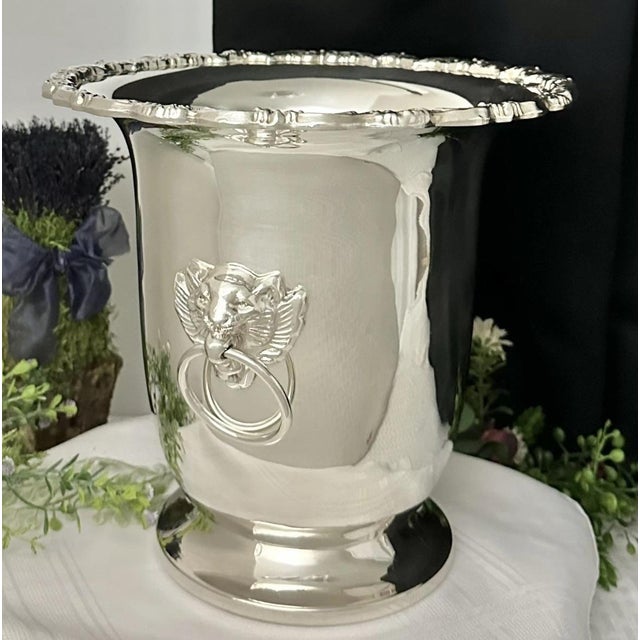 Mid 20th Century Champagne Bucket Leonard Silver Plated Wine Chiller / Ice Bucket For Sale In Phoenix - Image 6 of 9