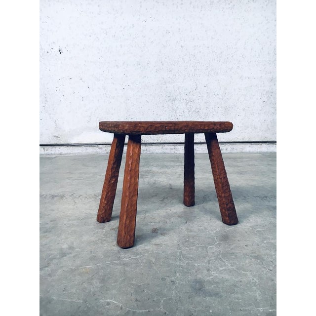 Carved Oak Side Table, 1940s For Sale - Image 14 of 16