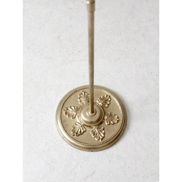 Vintage Brass Bird Cage With Stand For Sale - Image 6 of 12