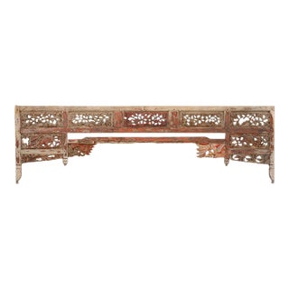 Patina of Generations, Asian Carved Frame W/Traces of Paint For Sale