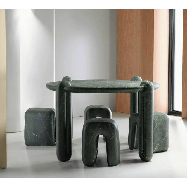 Enigma Marble Dining Table by Alter Ego Studio For Sale - Image 4 of 5