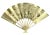 Vintage Carved Solid Brass Fan Wall Art For Sale - Image 12 of 13