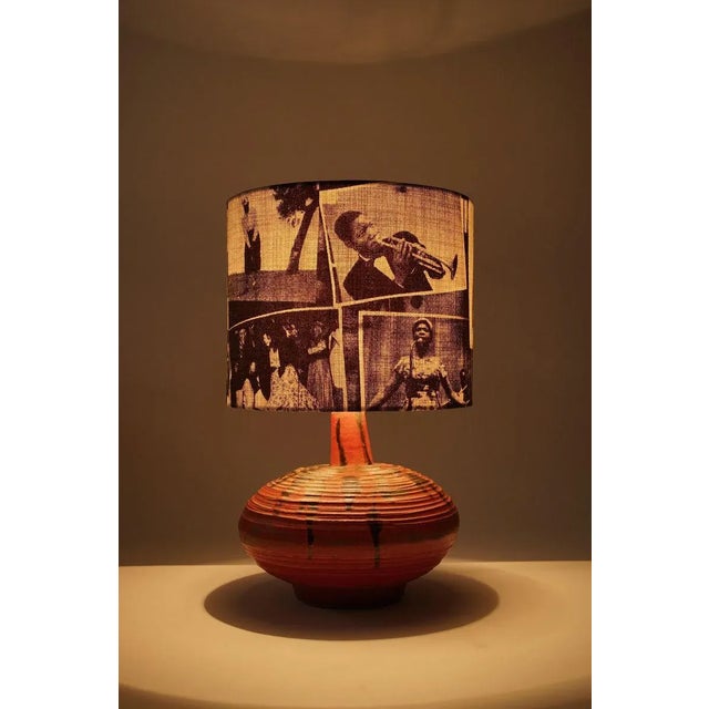 Mid-Century Hungarian Studio Ceramic Table Lamp, 1950s For Sale - Image 9 of 11