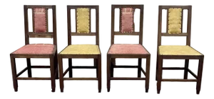 Art Deco Mahogany Chairs from the 1950s, Set of 4