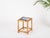 orgeous mid-century small square side table in bamboo, rattan, and hand-woven wicker. This stylish organic table was...