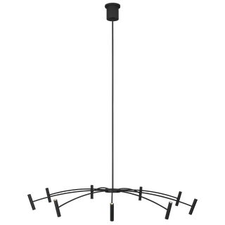 Sean Lavin Aerial Matte Black Chandelier For Sale