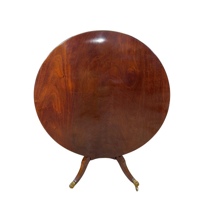 English Late Regency Mahogany Tilt-Top Center Table, Circa 1820–1840 For Sale In New York - Image 6 of 7