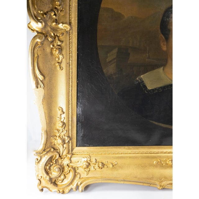 Wood American Folk Art Americana Portrait Painting of Brother and Sister For Sale - Image 7 of 12