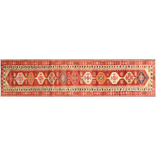 Textile 1960s Turkish Oushak Runner For Sale - Image 7 of 7