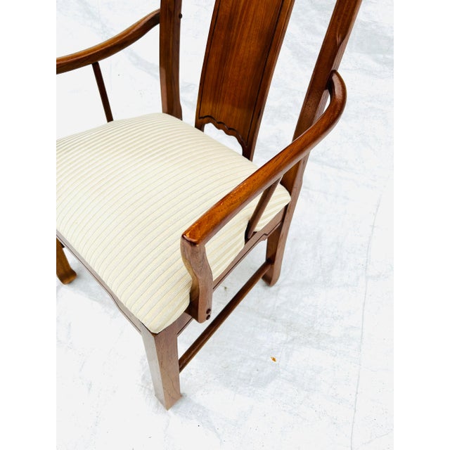 Thomasville 1990s Thomasville Mystique Asian Chinoiserie Arm Chair For Sale - Image 4 of 9