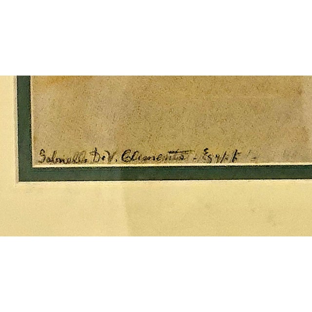 Late 19th-Century Signed Orientalist Watercolor of Egypt by Gabrielle De Veaux Clements For Sale In San Francisco - Image 6 of 9