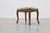 French Louis XV Stool with Carved Floral Apron and Original Damask Upholstery, 1890s For Sale - Image 4 of 11