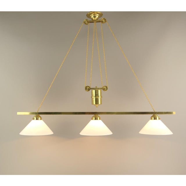English Billiard Ceiling Light, 1930s For Sale - Image 11 of 16