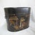 Large antique Chinoiserie painted wood bin, often used historically as a rice barrel or basket. Features a black lacquered...