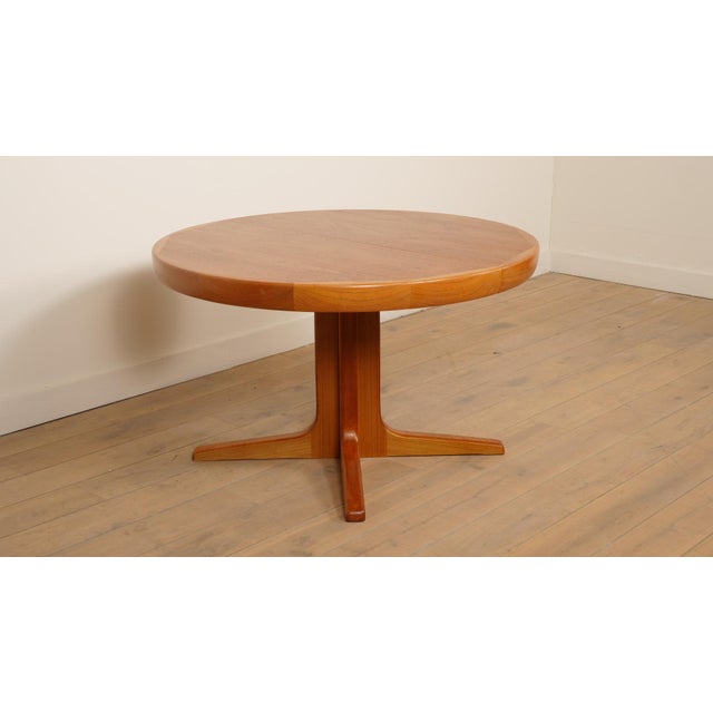Brown Vintage Teak Dining Table, 1950s For Sale - Image 8 of 17