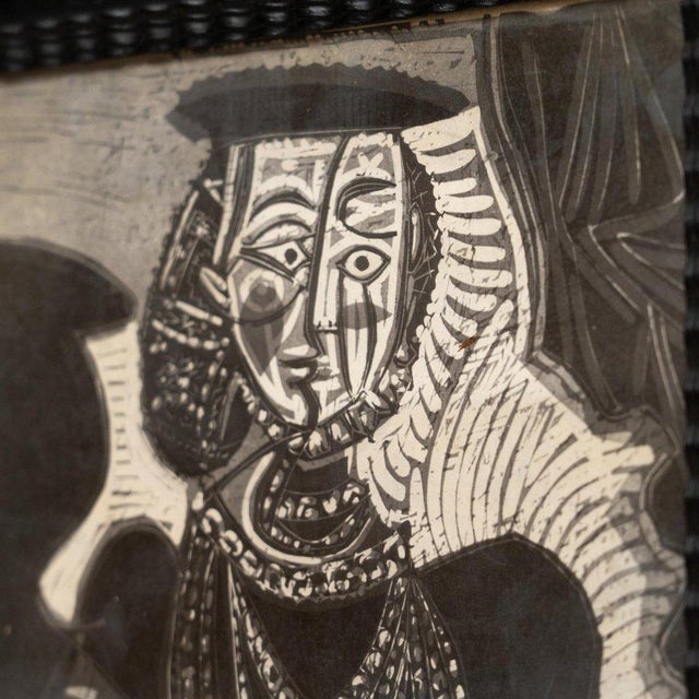Pablo Picasso, Black and White Archive Image of Pablo Picasso, 1972, Photograph, Framed For Sale - Image 7 of 12
