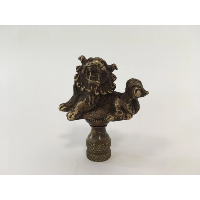 Bronze Foo Dog Lamp Finials a Pair Chairish