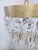 Vintage Crystal Basket Chandelier With Brass Rim For Sale - Image 4 of 8