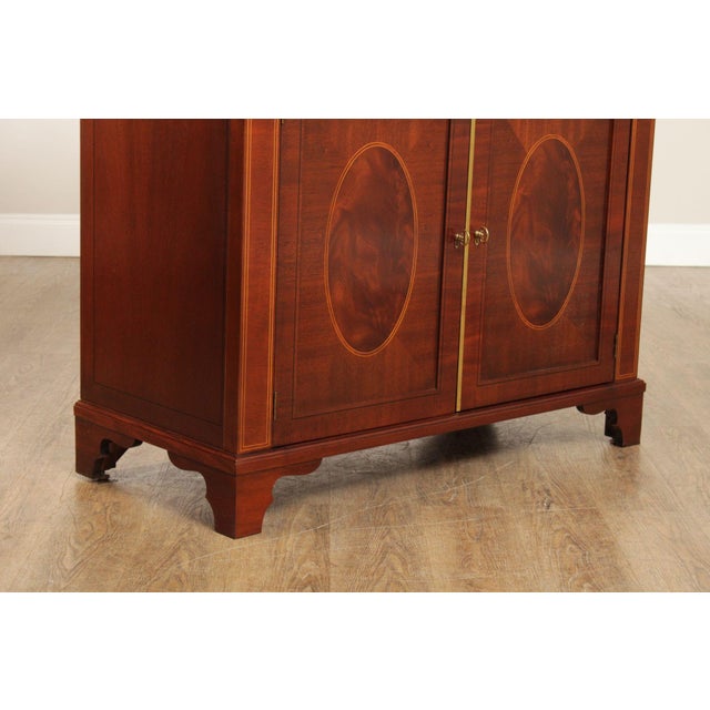 Brown Baker Historic Charleston Pair Dome Arched Display Bookcase Cabinets For Sale - Image 8 of 12