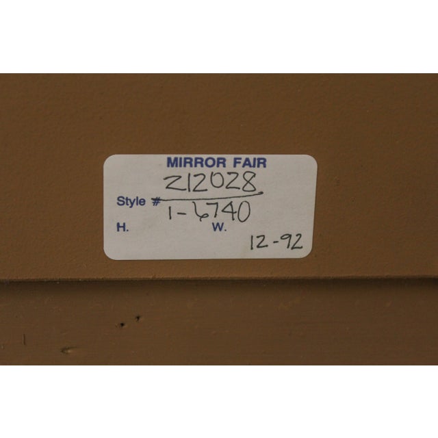 Mirror Fair High Quality Ornate Gold Frame Mirror For Sale - Image 10 of 13