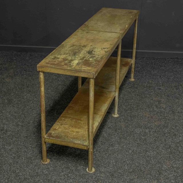 Silver Industrial Greenhouse Table, 1970s For Sale - Image 8 of 13