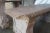 Vintage Italian Granite Carved Stone Outdoor Picnic Dining Table & Benches 50" For Sale - Image 4 of 12