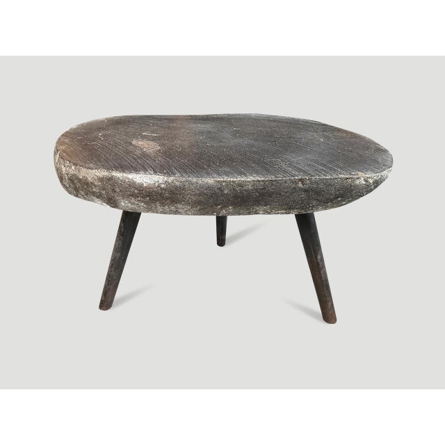 Andrianna Shamaris River Stone Side Table For Sale - Image 4 of 5