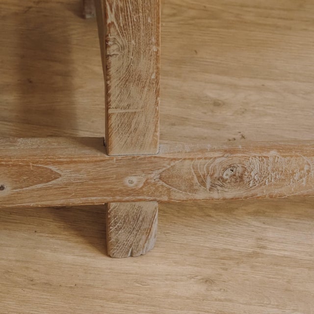 Bench with Iron Brackets For Sale - Image 6 of 10